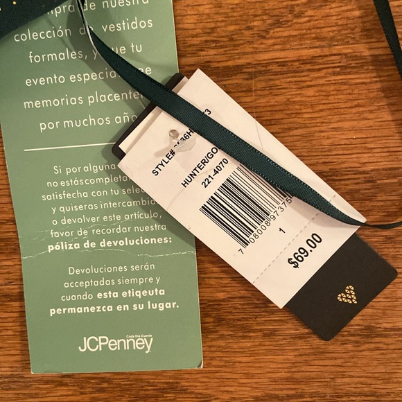 NWT City Triangles, Hunter, Green and gold sparkle dress, size one - Picture 6 of 12